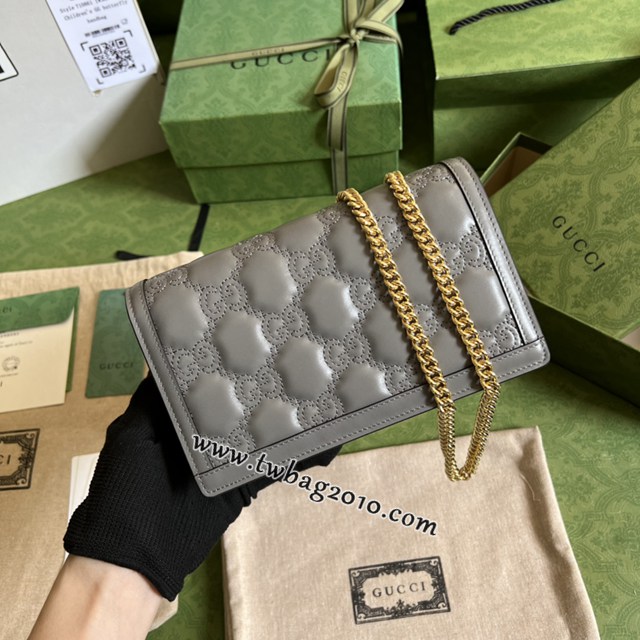 gucci專櫃新款woc手袋女士斜挎包 古馳GG Matelassé鏈條包 jcp1926